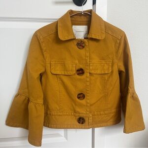 Anthropologie Cropped Corduroy Jacket